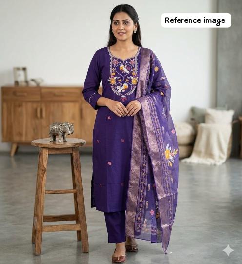 Krunique 3pcs wholesale kurti shops in chennai